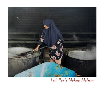 Fish Paste Making, Maldives