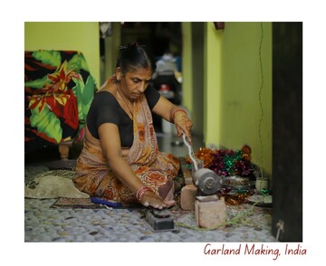 Garland Making, India