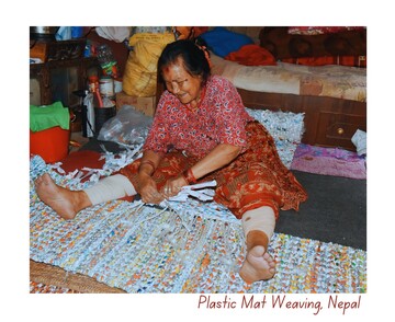 Plastic Mat Weaving, Nepal