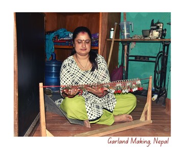 Garland Making, Nepal